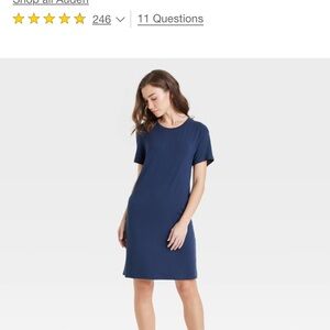 Auden Navy Blue Sleep Shirt Dress